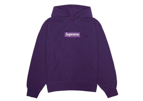 Supreme dark purple box logo - supreme,