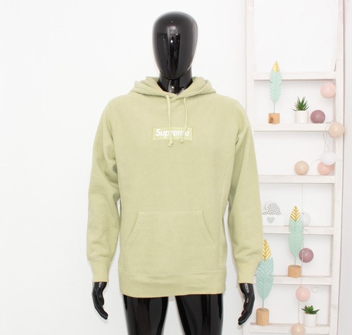 Supreme box logo hoodie sage - logo,