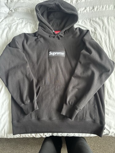 Supreme box logo black hoodie - supreme,