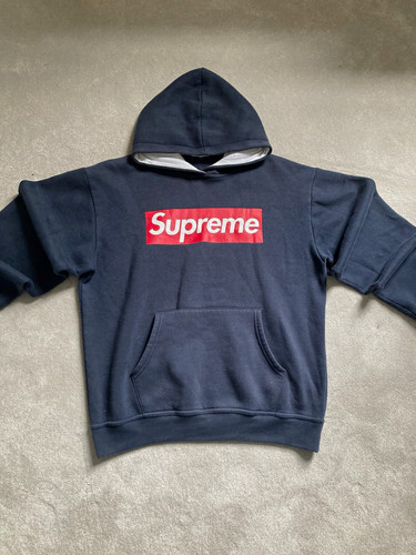 Supreme box logo - navy, pullover