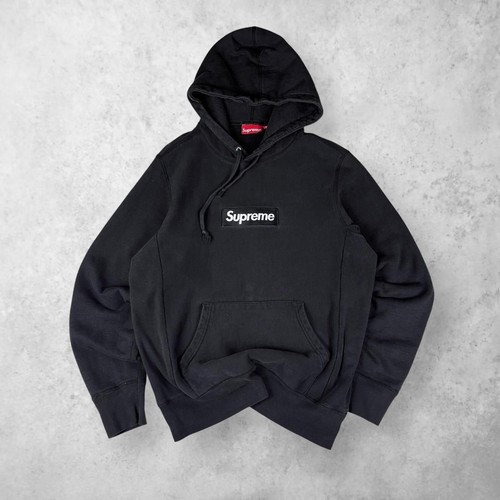 Black supreme box logo hoodie - box,