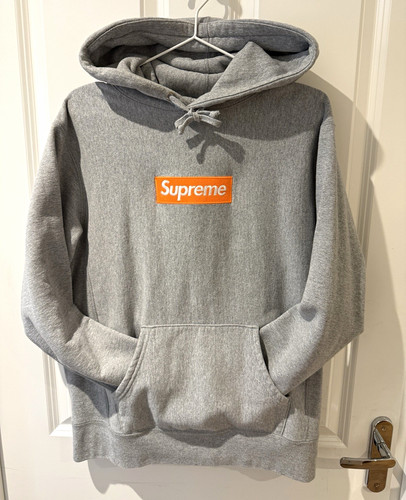 Supreme grey orange - supreme, logo