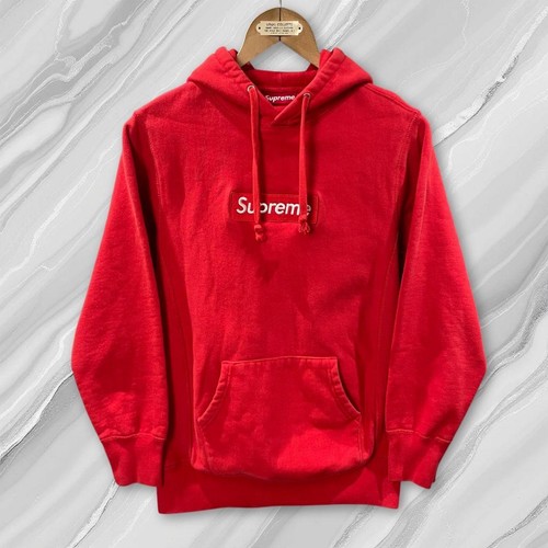 Red supreme cotton hoodie - red,